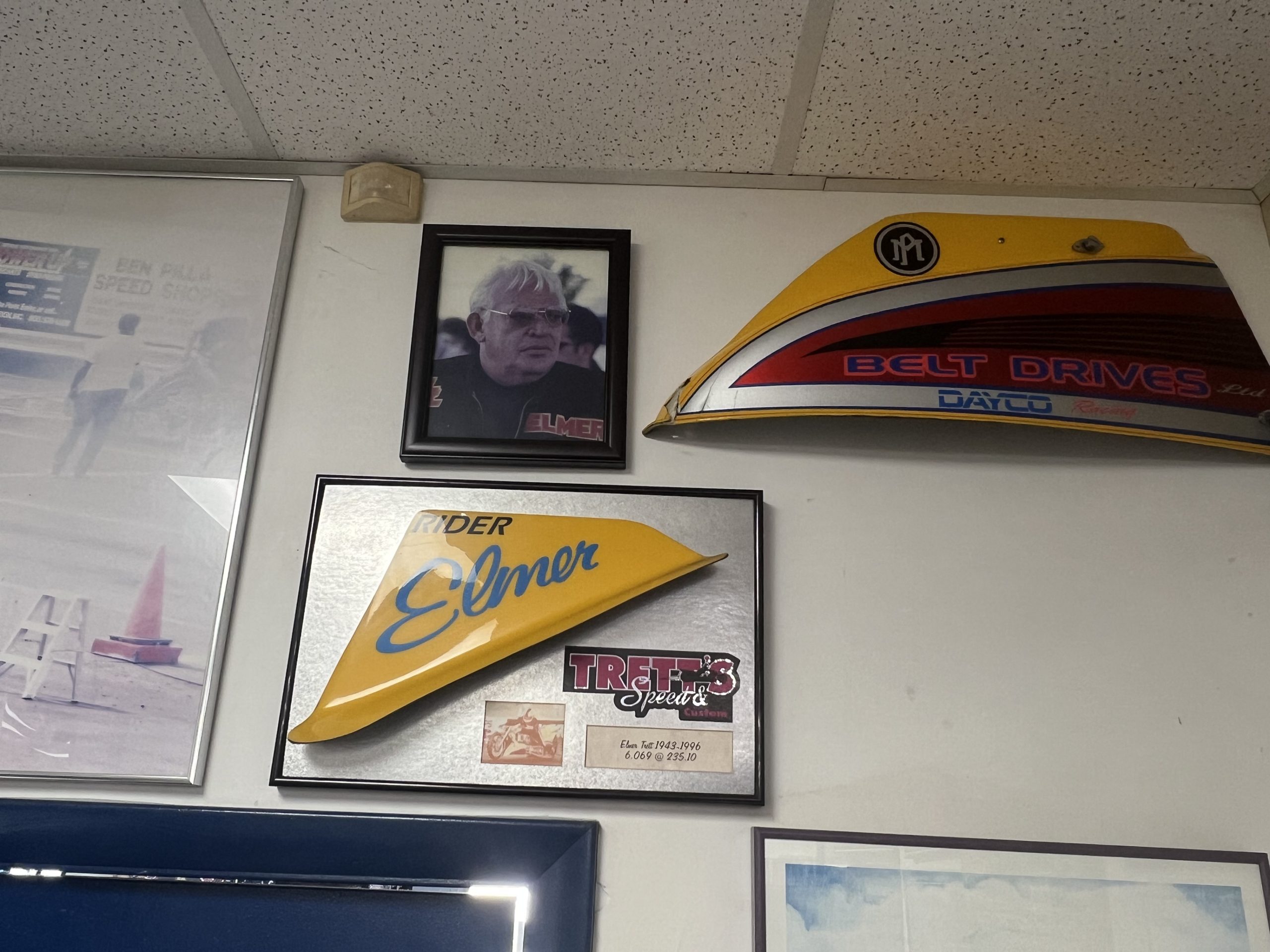 Elmer Trett's Bodywork at Larry Spiderman McBride's shop