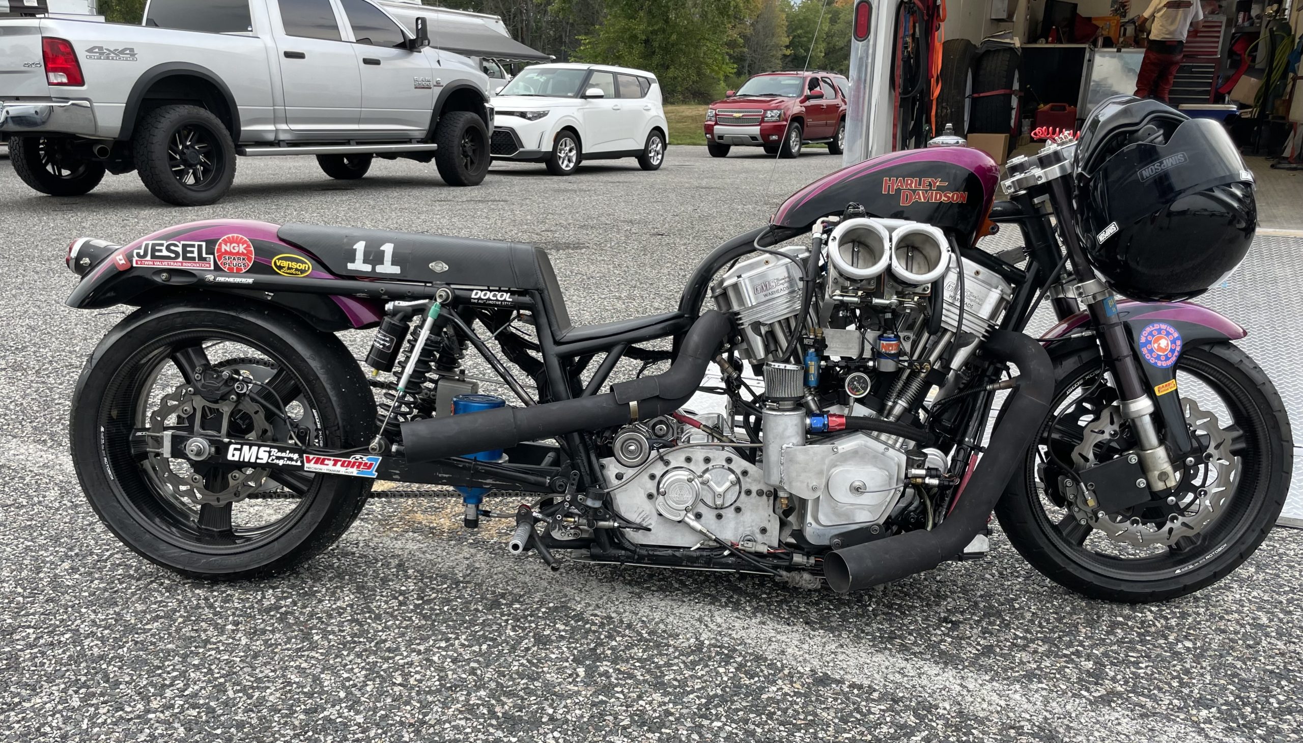 World's Fastest Street Tire Harley of Gregg Dahl