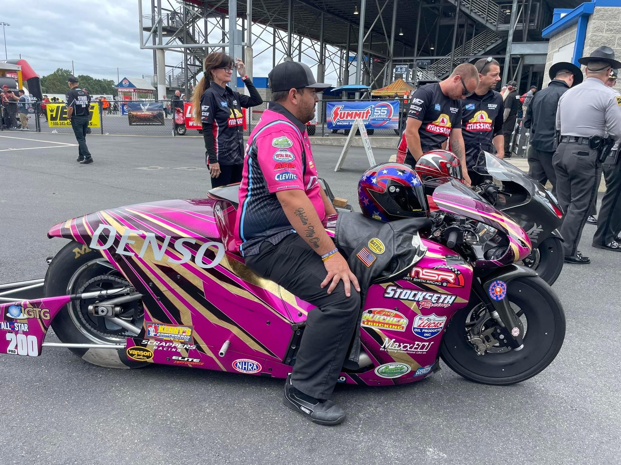 Angie Smith's Pink Denso Bike