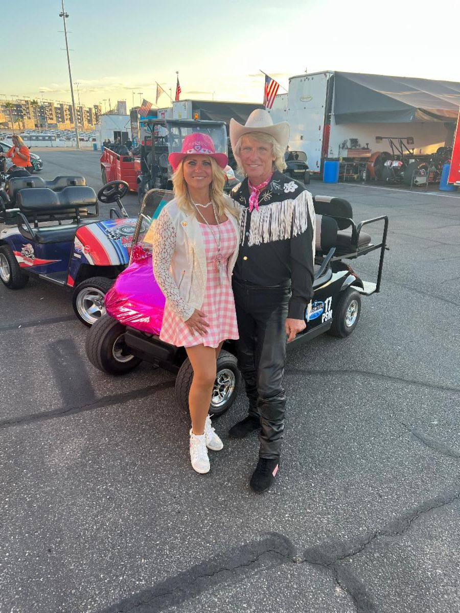 Chris and Teri Bostick as Ken and Barbie