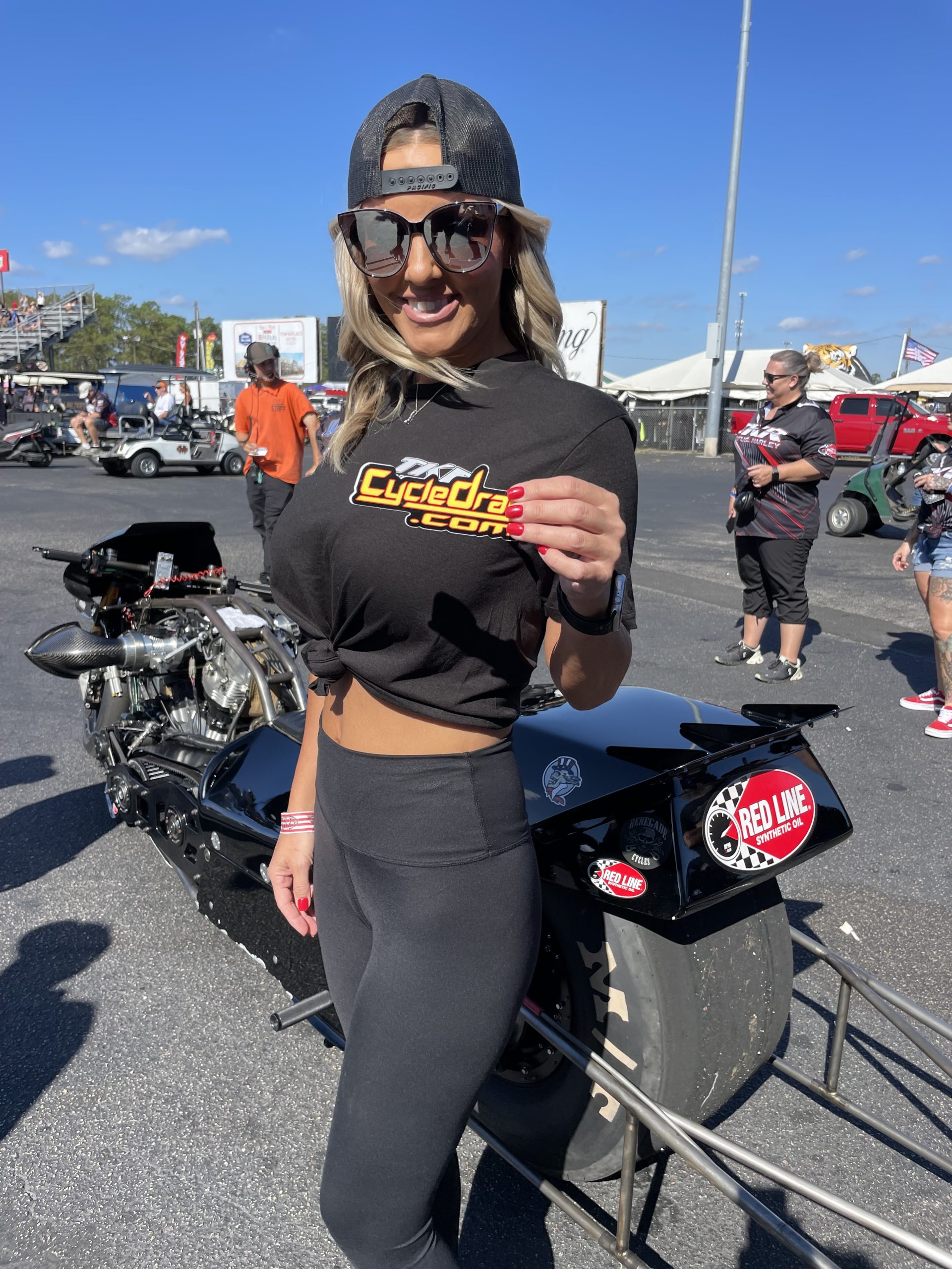 Top Fuel Harley Chick