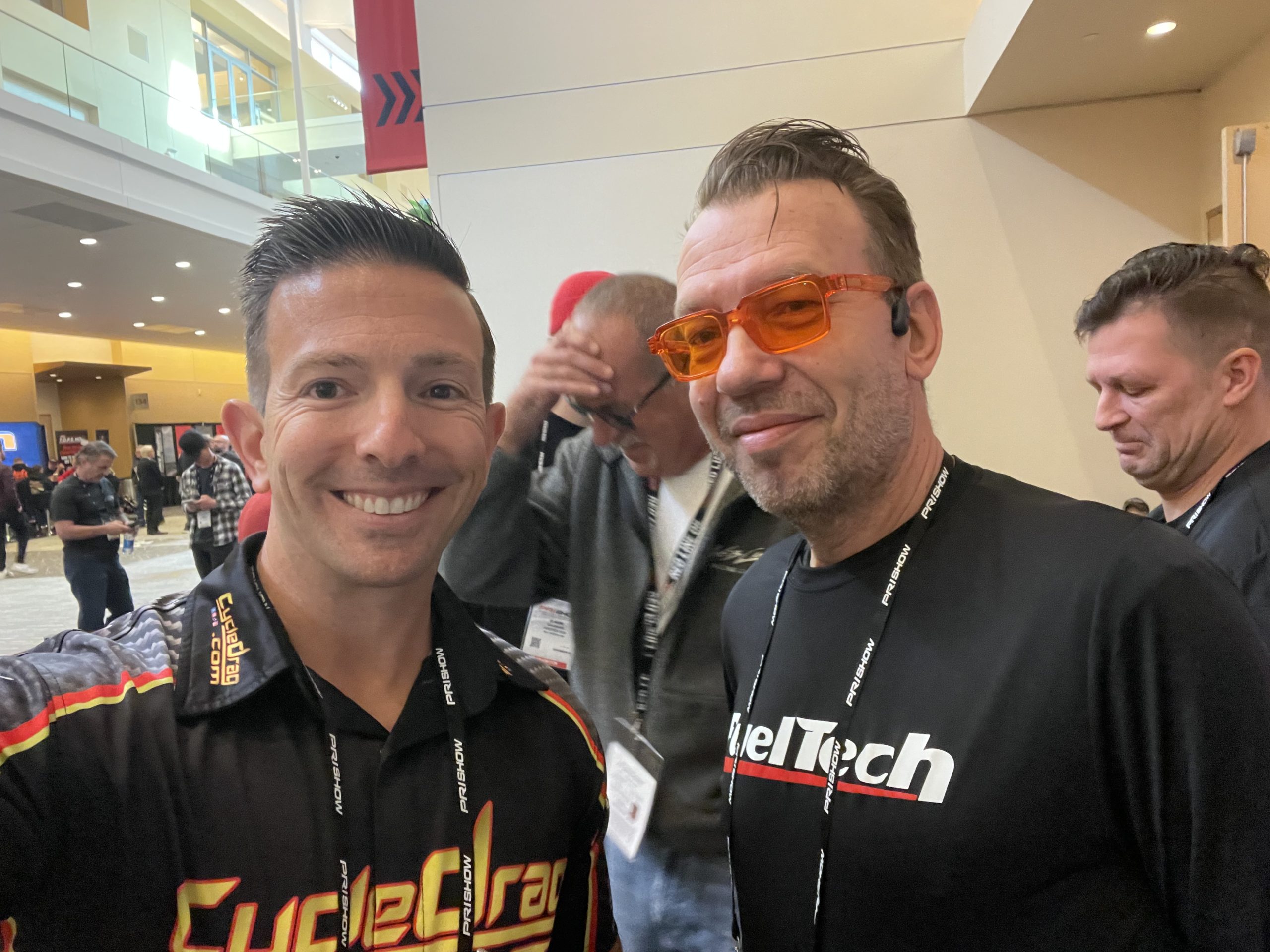 Jack Korpela and the world's fastest V-Twin racer Jaska Salakari
