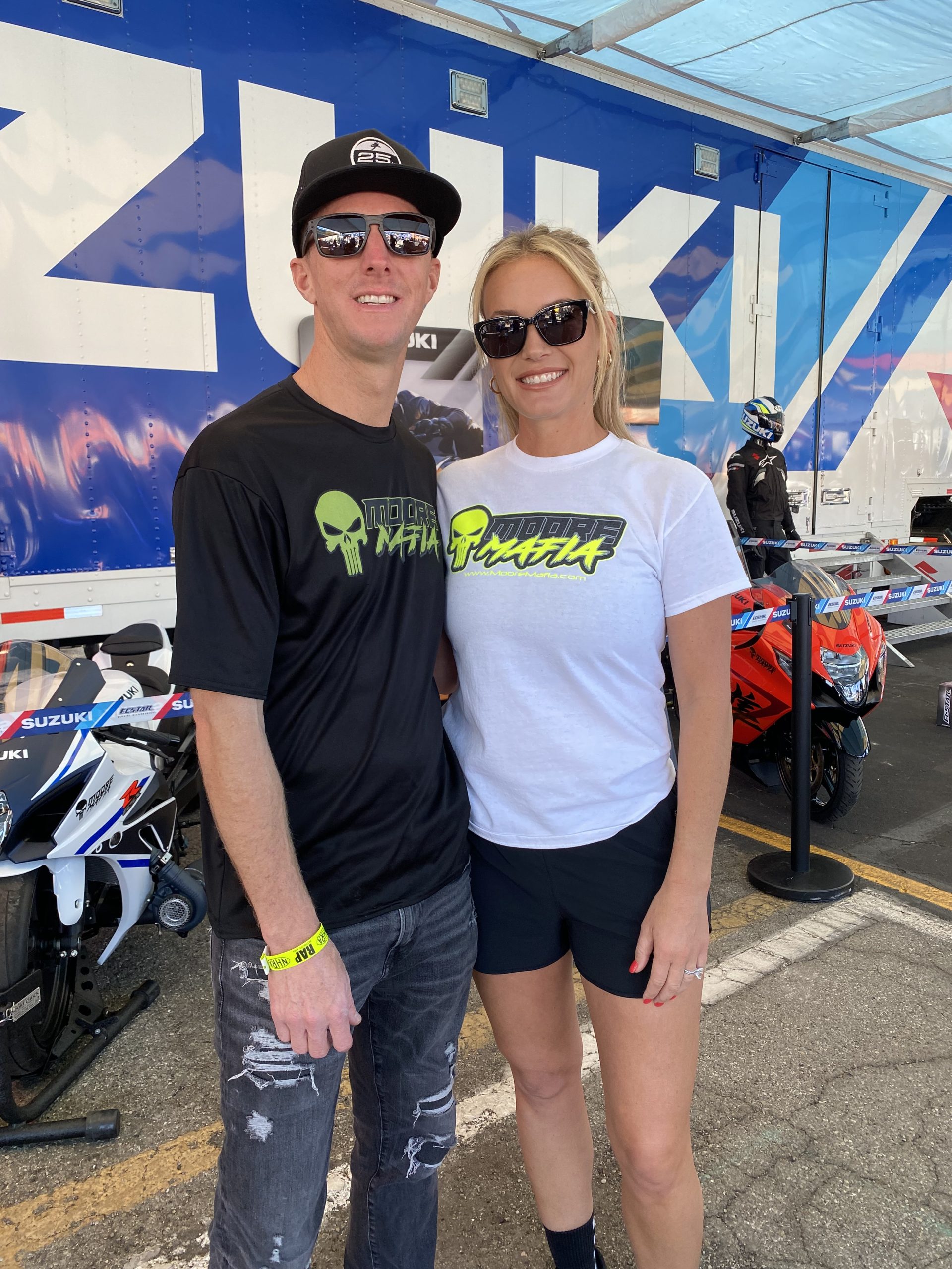 Chris Moore and wife