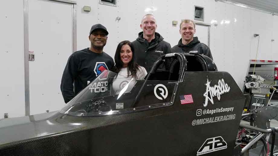 Angelle Sampey, Antron Brown Top Alcohol Dragster