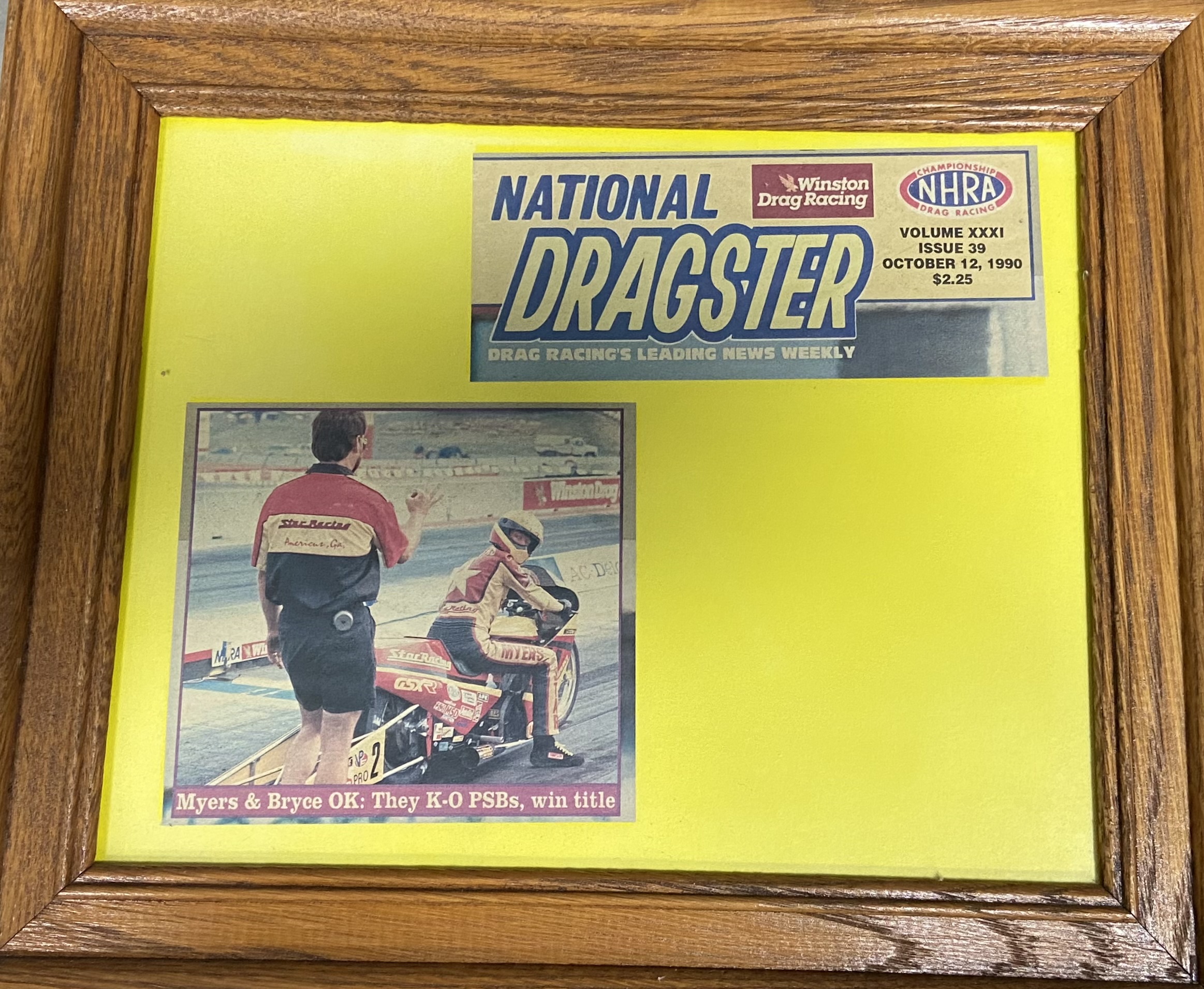 John Myers NHRA award