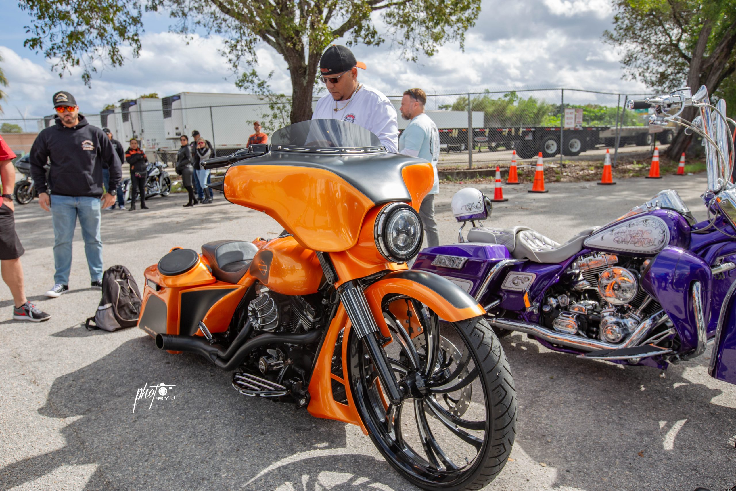 Custom Harley Bagger