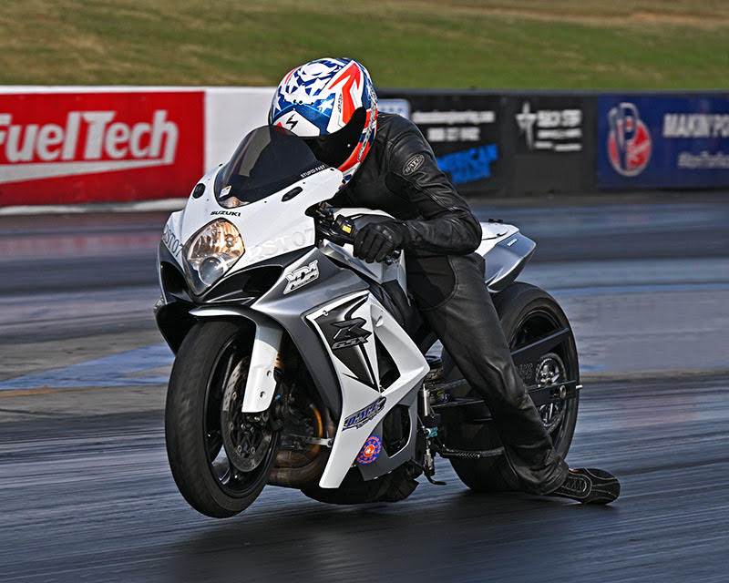 Motorcycle drag racing