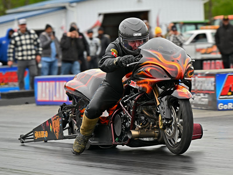 Motorcycle drag racing