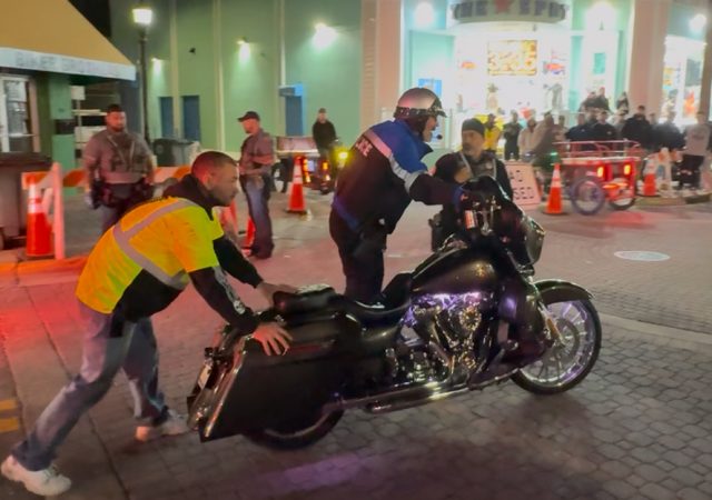 Police Take Motorcycle at Daytona