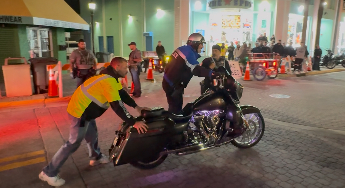 Police Take Motorcycle at Daytona