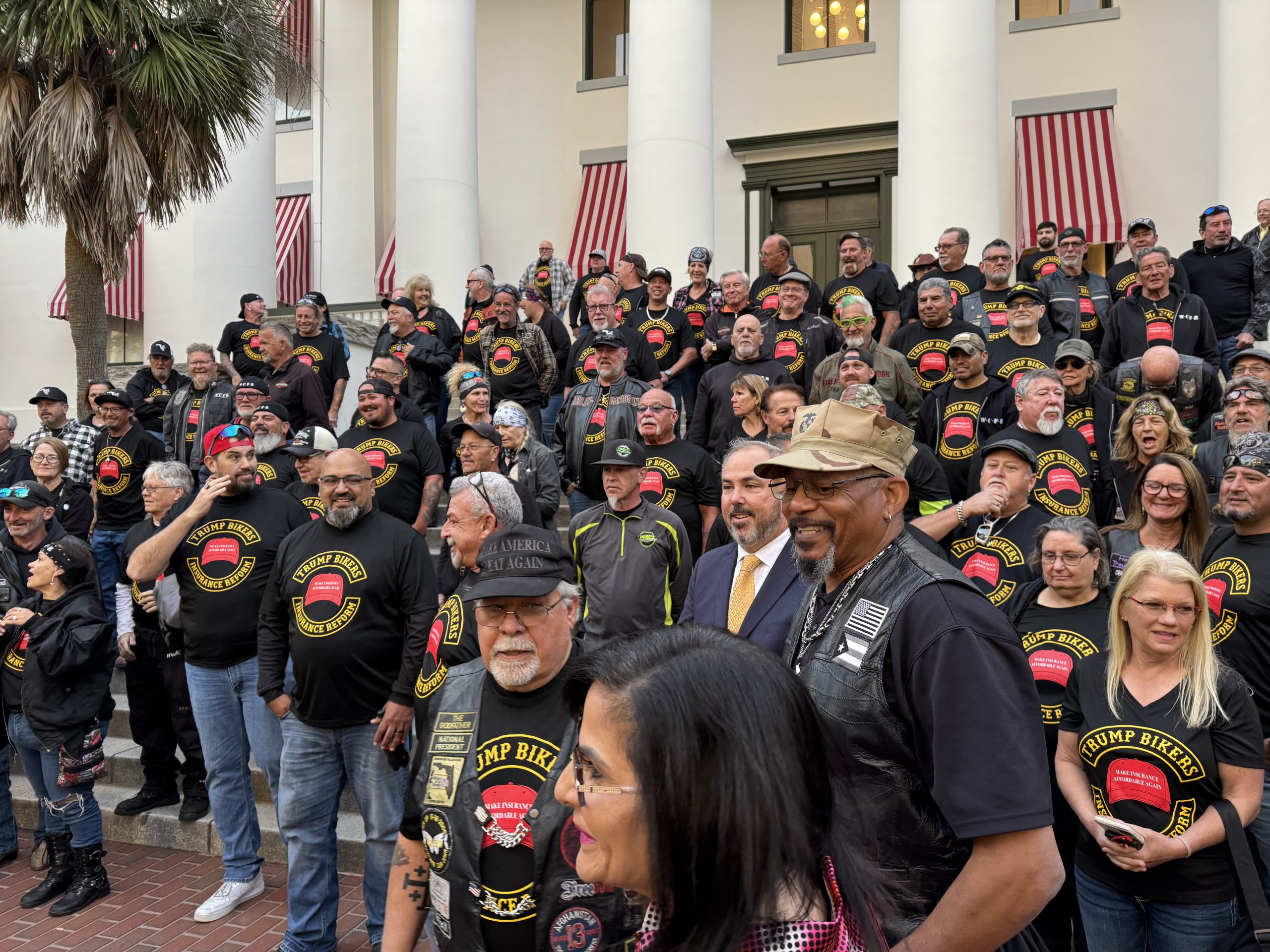 Motorcycle riders at Florida State Capitol