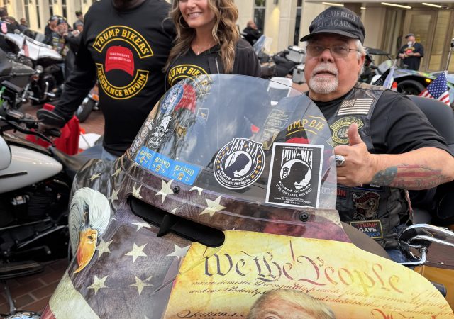 Motorcycle riders at Florida State Capitol
