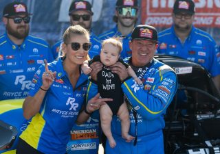 Leah Pruett and Tony Stewart