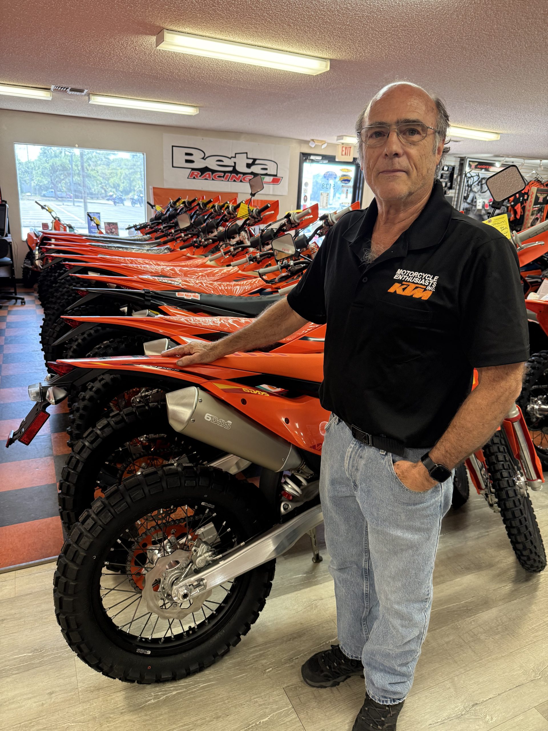 David Bernard, Owner of Motorcycle Enthusiasts Inc