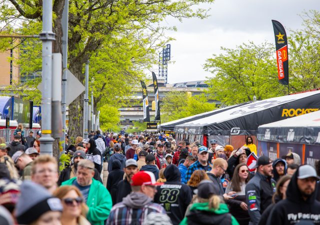 FanFest at Acrisure Stadium in Pittsburgh, Pennsylvania for Round 15 of the Supercross season could only be described as standing room only.