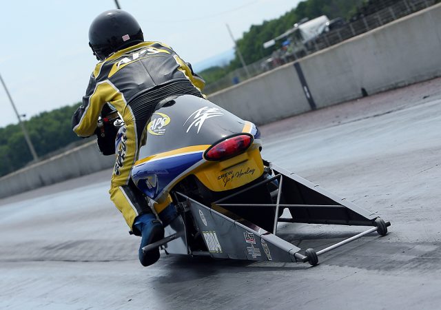 Motorcycle drag racing