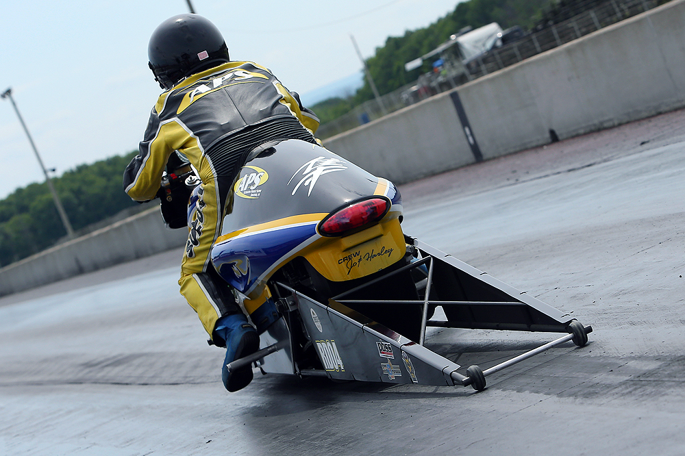 Motorcycle drag racing