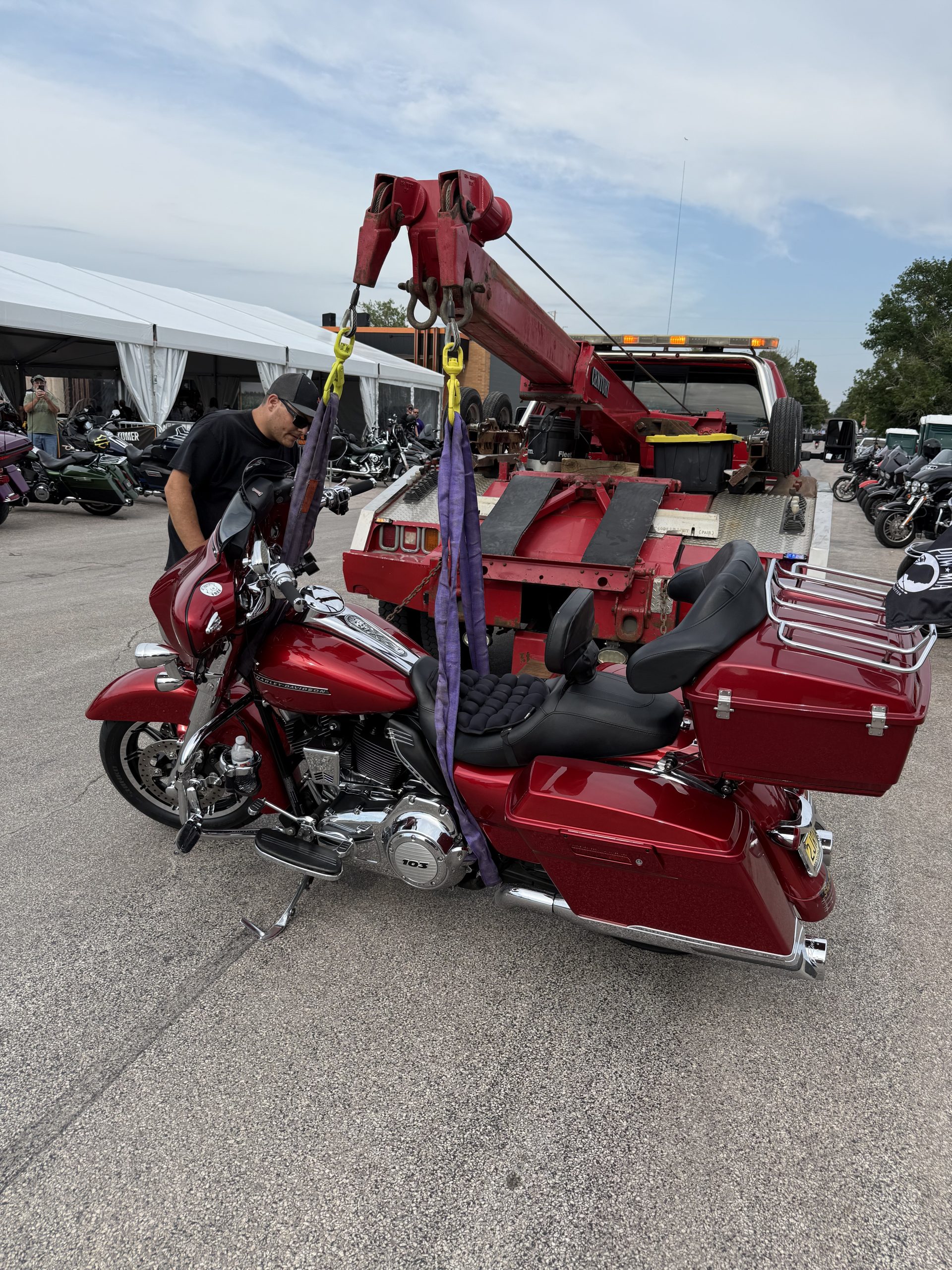 Police Tow Bikes at Sturgis