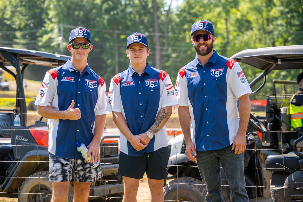 Chase Sexton, Haiden Deegan, Eli Tomac, Team USA