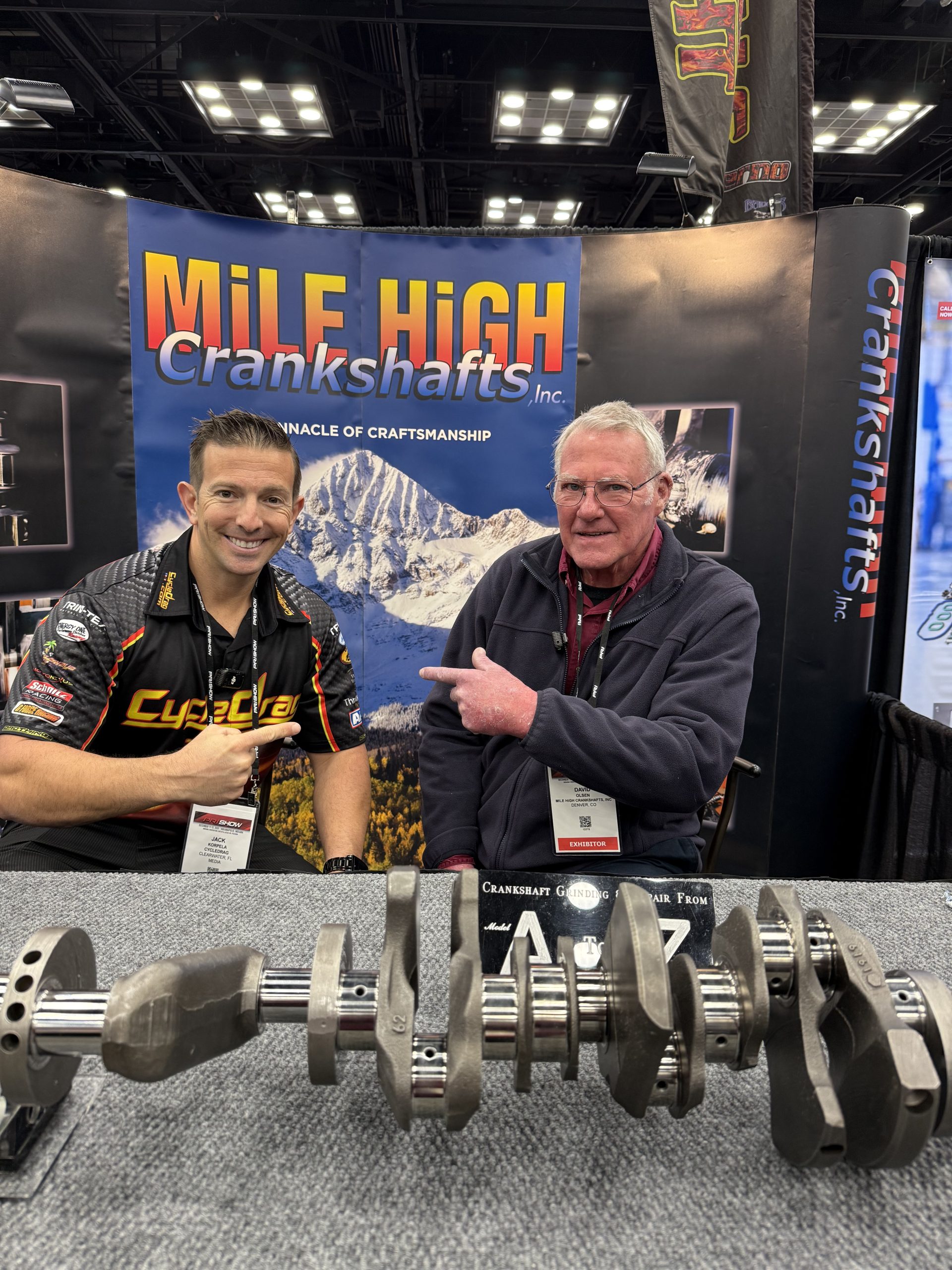 Jack Korpela and David Olsen of Mile High Crankshafts
