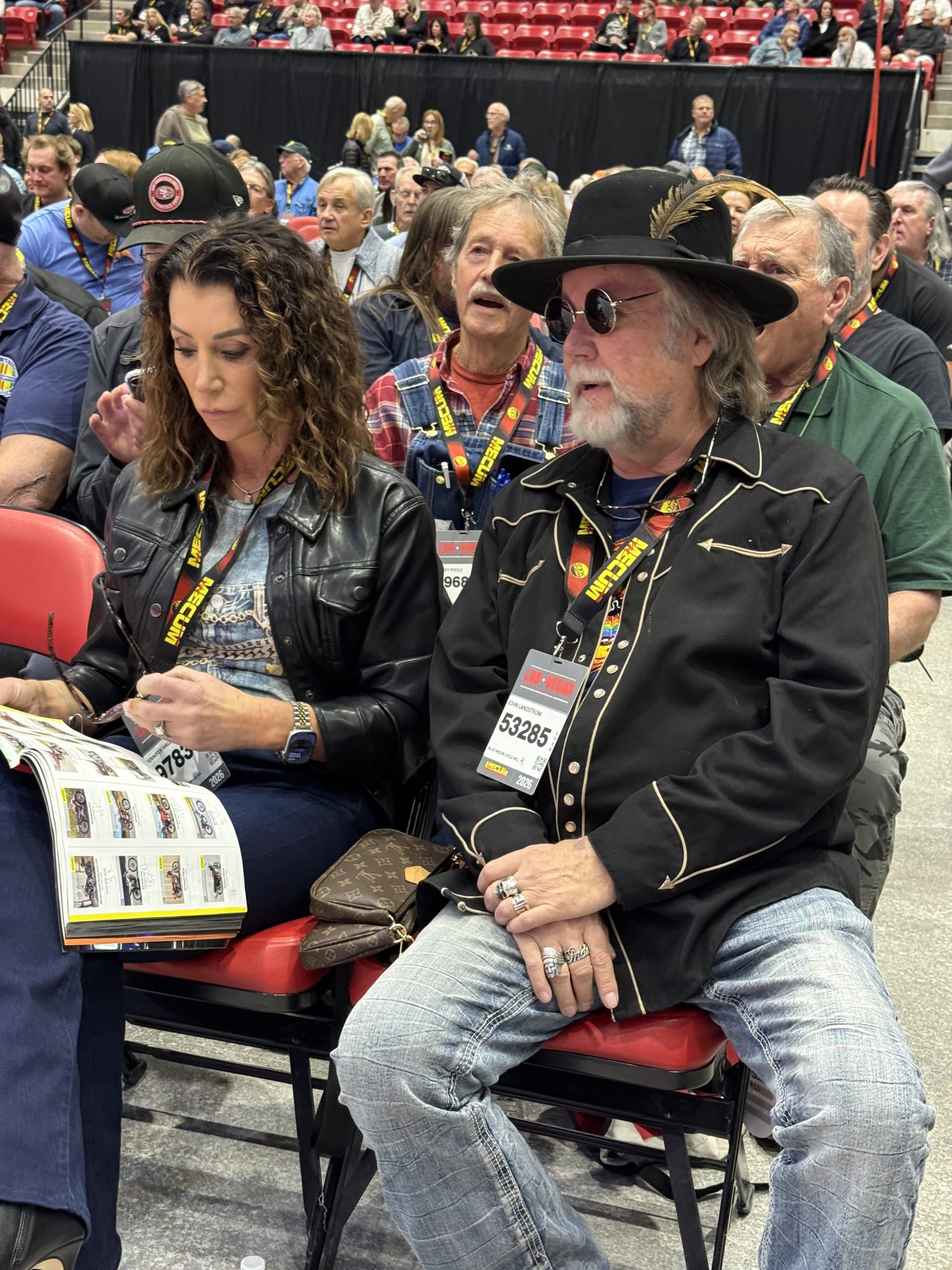 Mecum Motorcycle Auction Couple