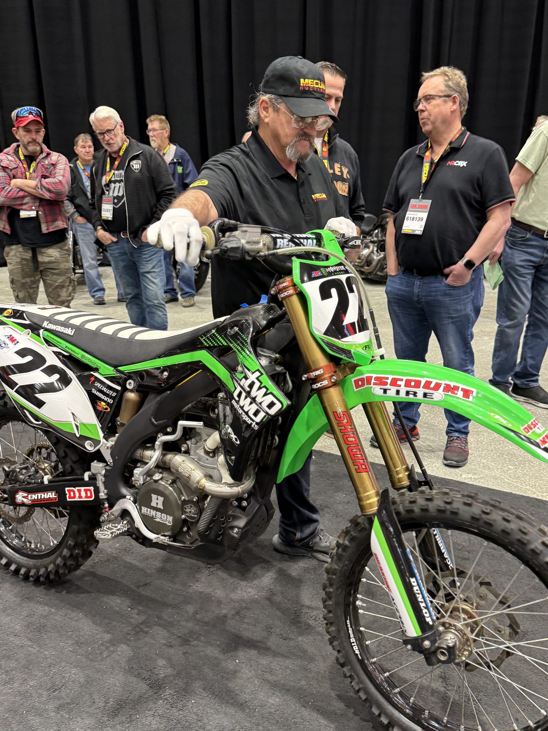 Chad Reed, 22 Motosports, Mecum Motorcycle Auction
