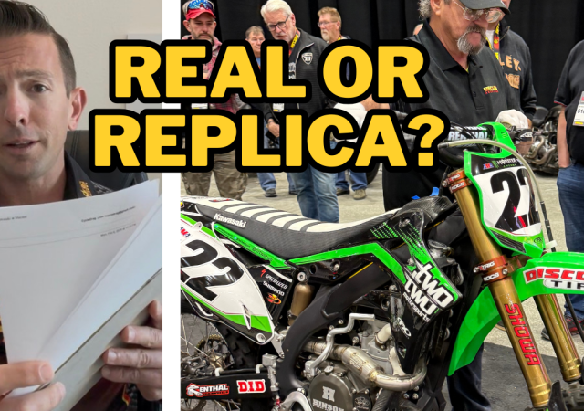 Chad Reed Kawasaki Mecum Auction Bike