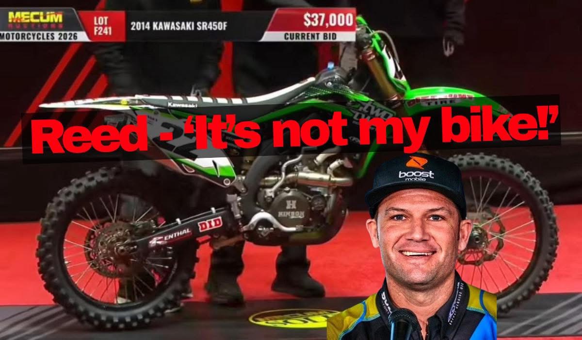 Chad Reed Kawasaki Mecum Auction Bike
