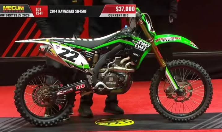 Chad Reed Kawasaki Mecum Auction Bike