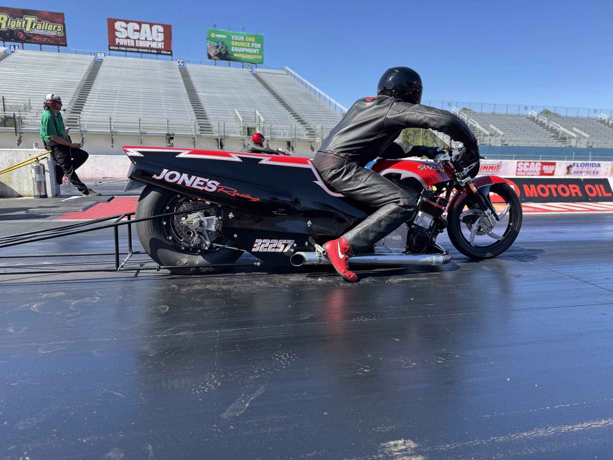 Man Cup Motorcycle Drag Racing