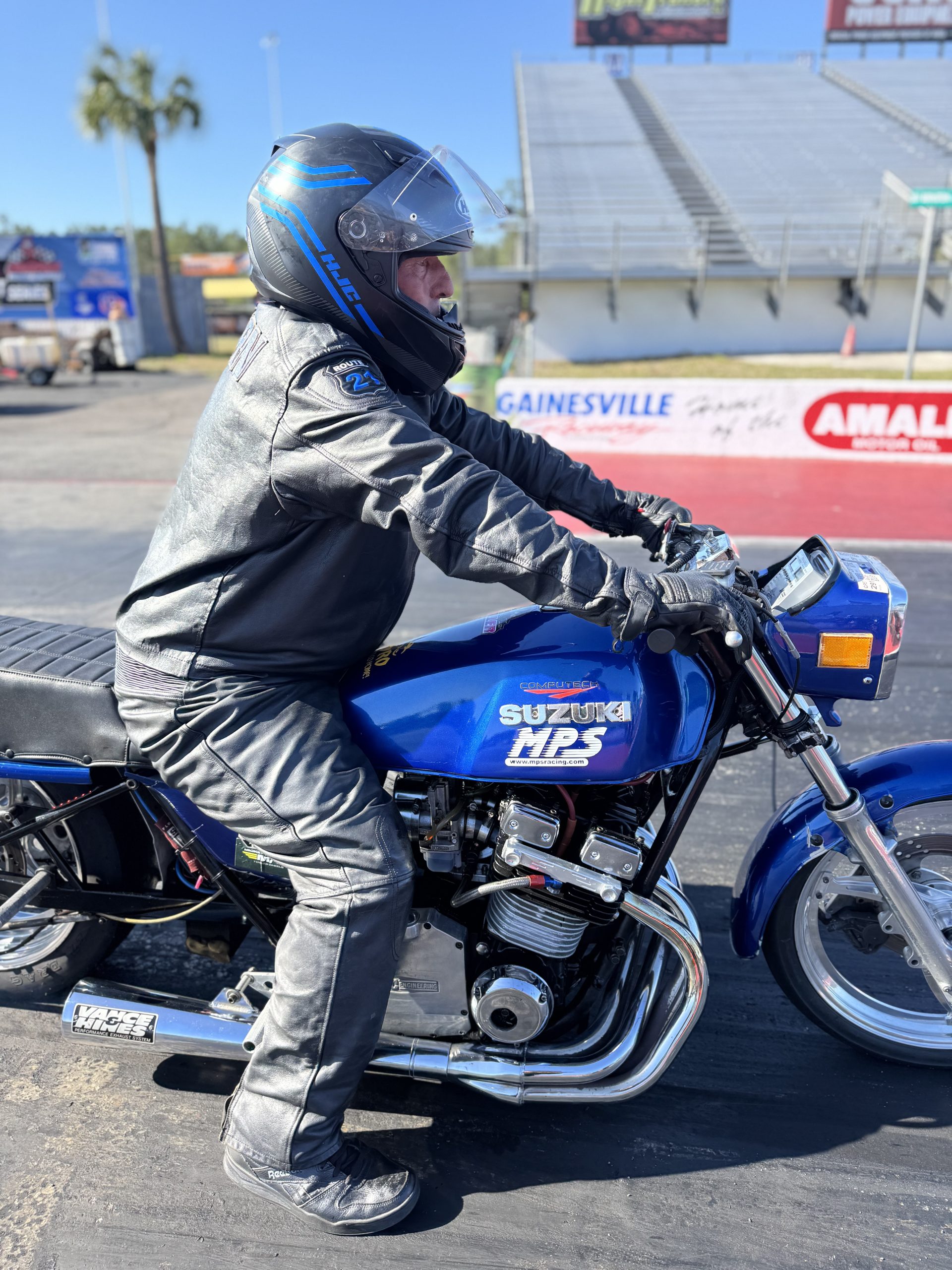 Man Cup Motorcycle Drag Racing