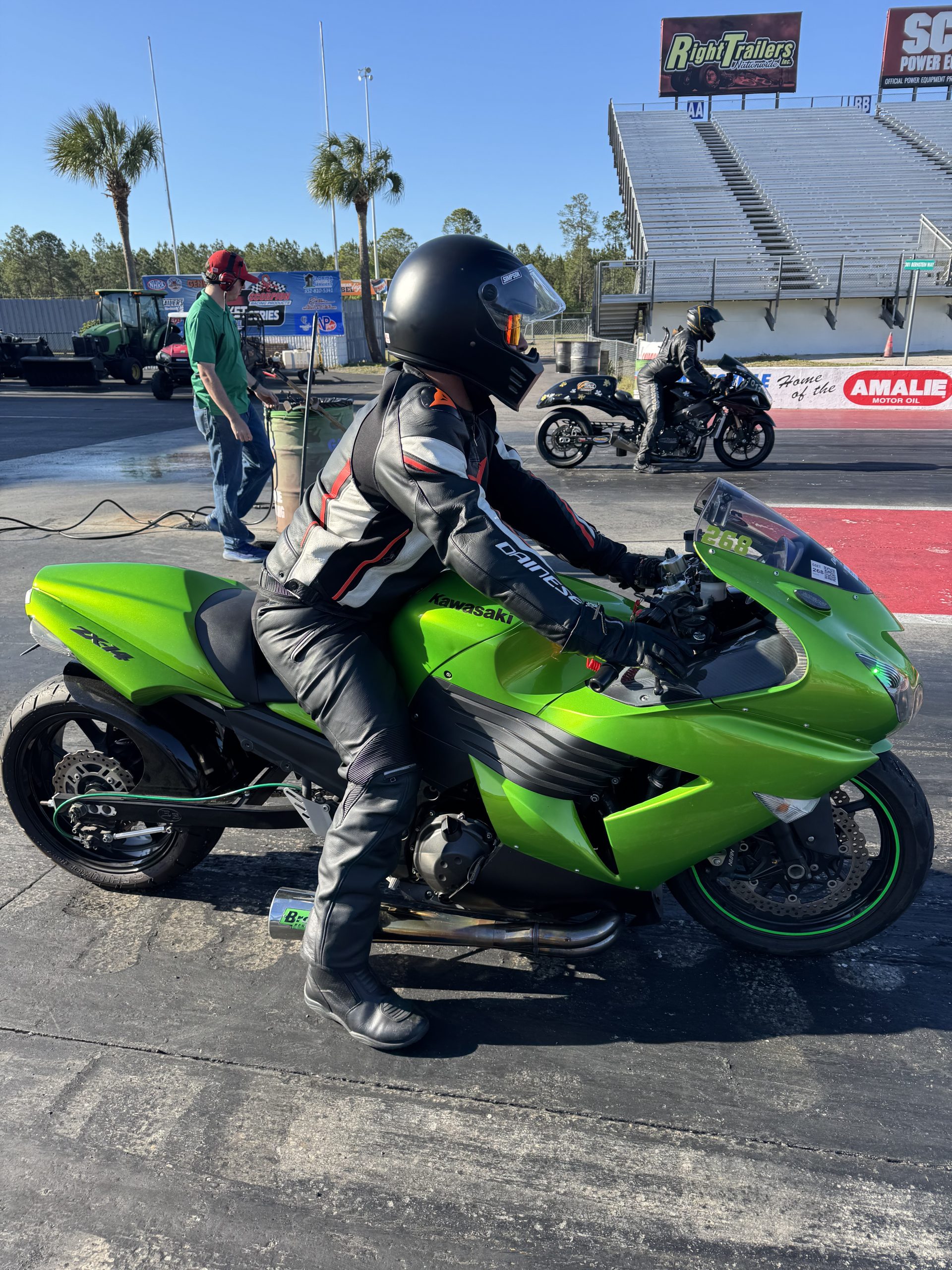 Man Cup Motorcycle Drag Racing