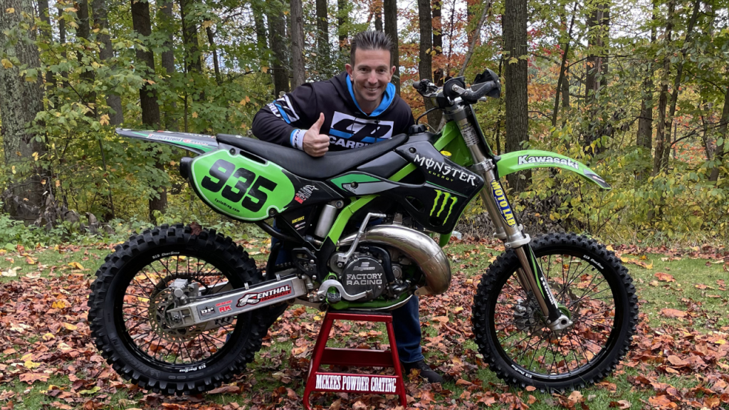 Cycledrag's Jack Korpela and his 2002 Kawasaki KX 250