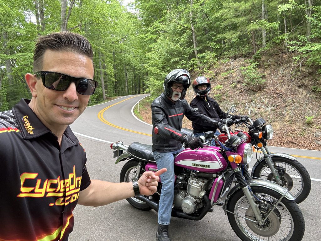 Cycledrag's Jack Korpela at Two Stroke Bike Week
