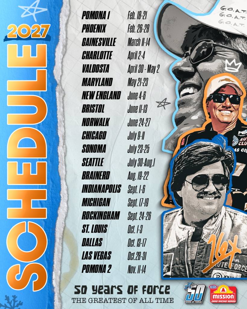 2027 NHRA Schedule 